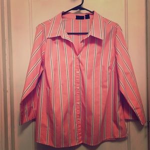 3/4 sleeve blouse size xl